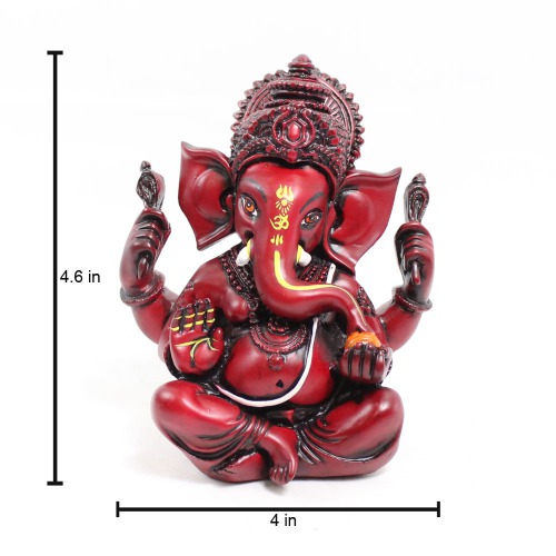 Lord Ganesha Idol for Car Dashboard |Premium Car Dashboard Accessories| Fiber Ganesha Idol for Car Dashboard
