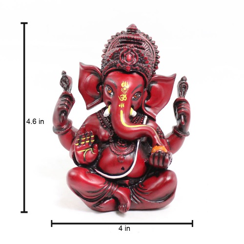 Lord Ganesha Idol for Car Dashboard |Premium Car Dashboard Accessories| Fiber Ganesha Idol for Car Dashboard