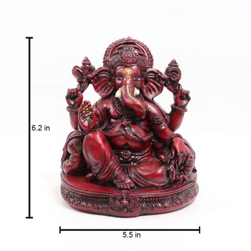 Brown Colour Lord Ganesha Idols For Car Dashboard Home & Office | Car Dashboard | Spirituals | Good For Luck