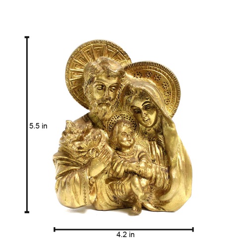 Brass Jesus Family | Roman Catholic Christian Religious Statue |Christ Idol Statue Sculpture