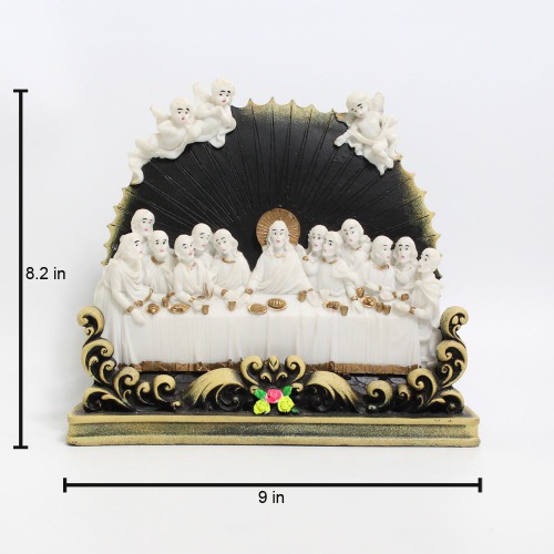 Resin Jesus Last Supper Replica Showpiece Fiber Finish Home Decor Showpiece | House Warming for Living Room