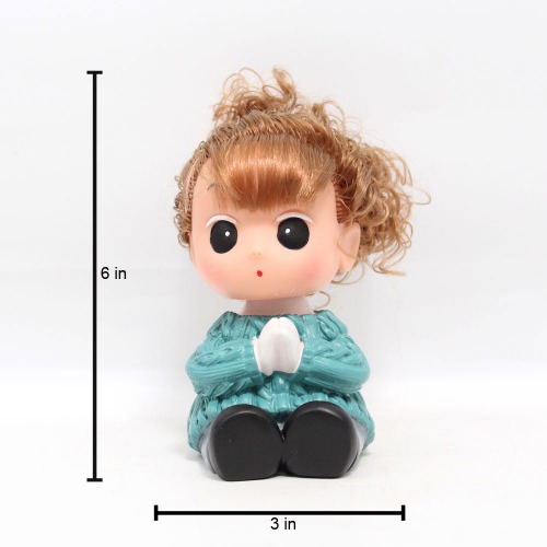 Namste Baby Girl Doll Shaped Money Saving Bank Toy for Kids | Showpiece | Decor | Kids | Piggy Bank