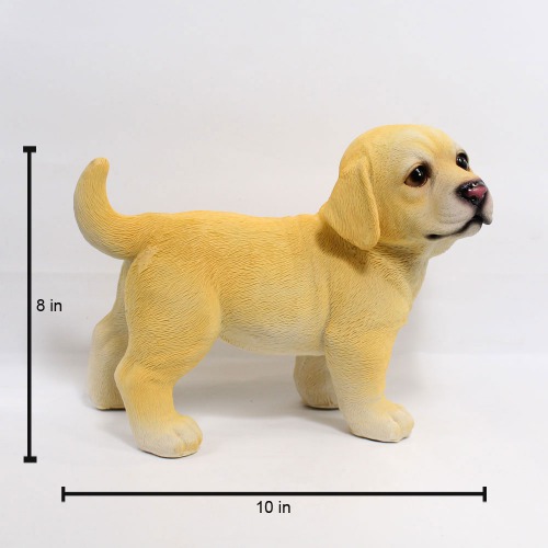 Yellow Labrador Retriever Puppy Showpiece For Home Decor