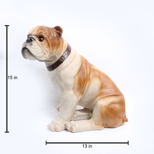 English Bulldog Sitting Showpiece For Home Decor