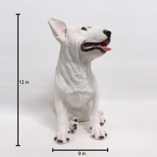 Bull Terrier Sitting Showpiece For Home Decor