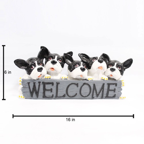 Welcome Dog Figure Small Showpiece For Home Decor