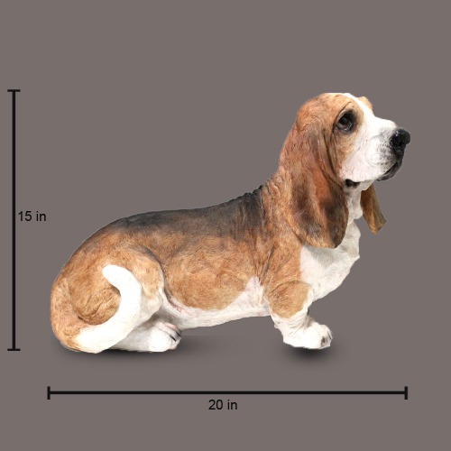 Basset Hound Dog Showpiece For Home Decor