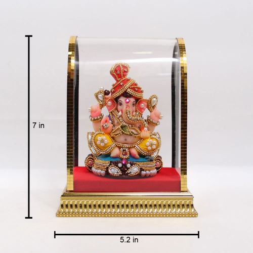 Ganesha Statue Sitting On Singasan Murti | Ganesha Murti | Ganesha | Statue For Living Room | Ganesha showpiece