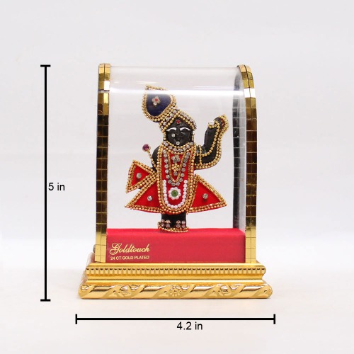 Red Shrinathji Cabinet Murti | Shrinathji Murti | Shrinathji | Statue For Living Room | Shrinathji showpiece