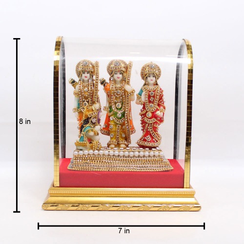 Ram Darbar Statue God Ram | Sita | Laxman And Hanuman Idol For Spiritual Puja Vastu Item | Ram Parivar Murti