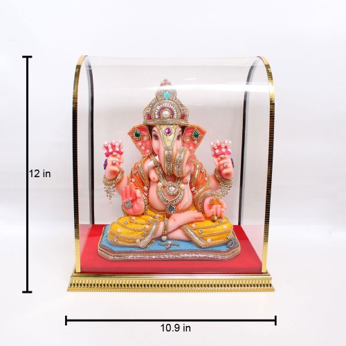 Dagdu Shet Big Size Cabinet Murti | Statue for Living Room | Ganesha showpiece | showpieces in Home