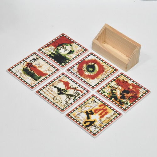 Mera Bharat Mahan Design Tea Coffee Coaster Set Home Decor Handicrafts | Home Decor | Home Decorative Items