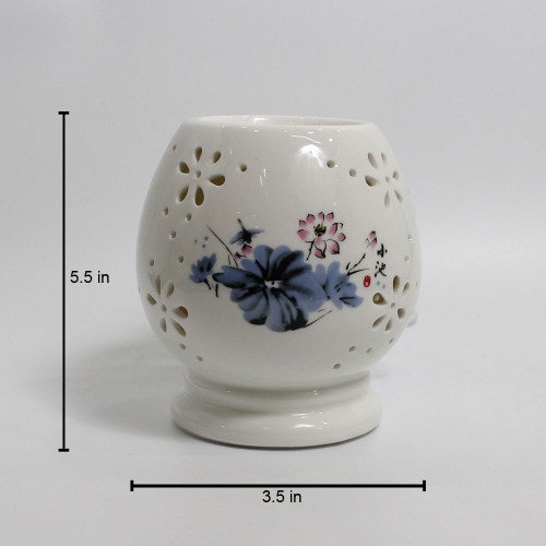 Ceramic Electric Diffuser Lamp Round Shape Oil Burner for Home