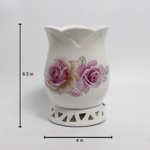 Oil Diffuser Floral Print Oil Burner for Home Fragrance