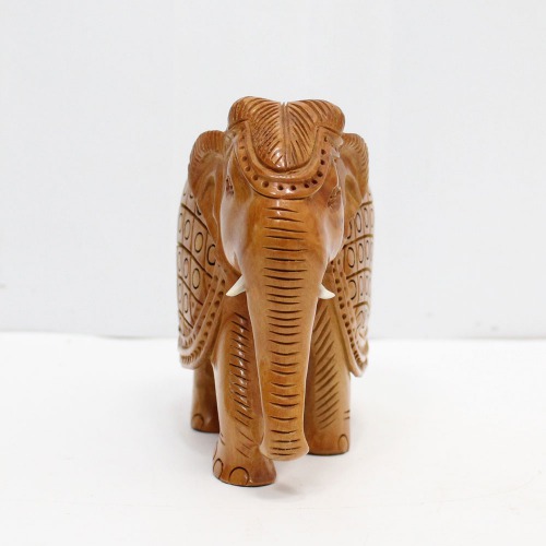 Unique Wooden Elephant | Wooden Undercut Elephant | Wooden Undercut Carving | Wooden Carved Elephant