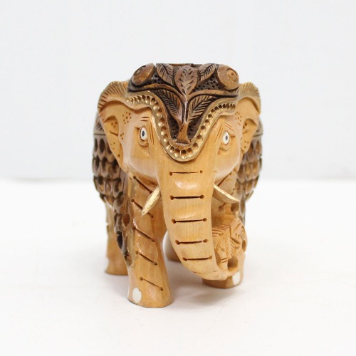 SandWood Elephant Down Trunk Statue Carving Figurine Showpiece Gifts For Home Decor | Decor | Office Decor