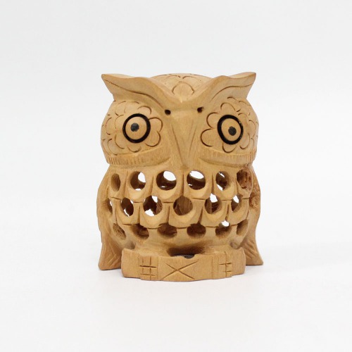 Handicraft Wooden Netted Owl showpiece for Home and Office Decoration Items I Home Decor Items