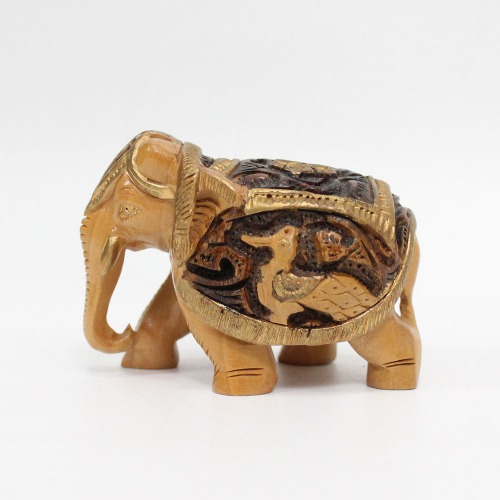 Handicraft Handmade Wooden Elephant showpiece for home and office decoration I elephant showpiece