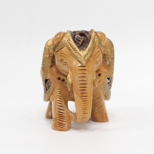 Handicraft Handmade Wooden Elephant showpiece for home and office decoration I elephant showpiece