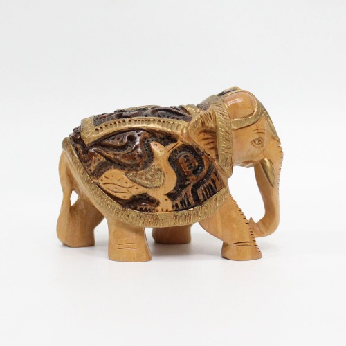 Handicraft Handmade Wooden Elephant showpiece for home and office decoration I elephant showpiece