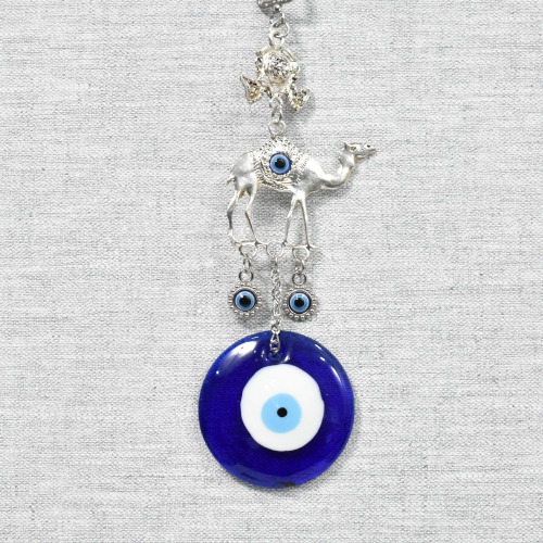 Evil Eye Wall Hanging Camel Design Blue Ornament for Home Office Shop Decor | Evil Eye Camel Wall Hanging