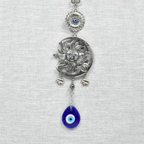 Sun And Moon Evil Eye Hanging Wall Decor Hanging Decoration Lucky Pendant Protection Charm Home Room Decor