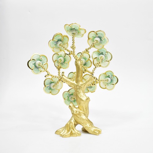 Blue Evil Eye Green Flower Fortune Tree For Home Decor