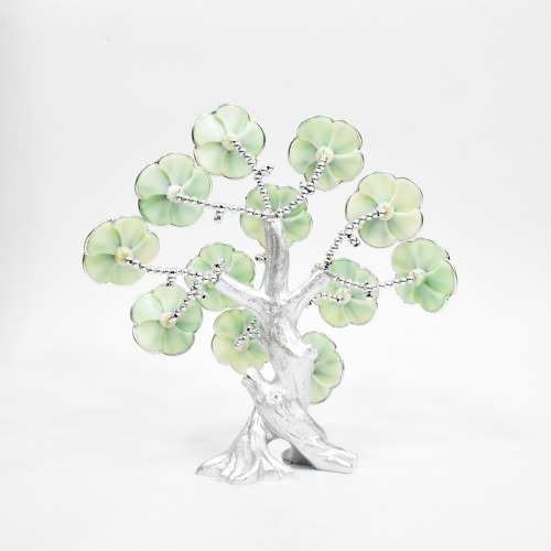 Blue Evil Eye Light Green Flower Money Fortune Tree For Home Decor