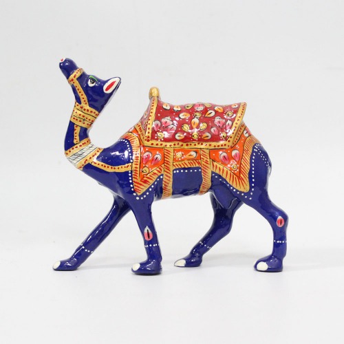 Attractive Aluminium Camle Meenakari Work Showpiece for Home Decoration and Gift Purpose