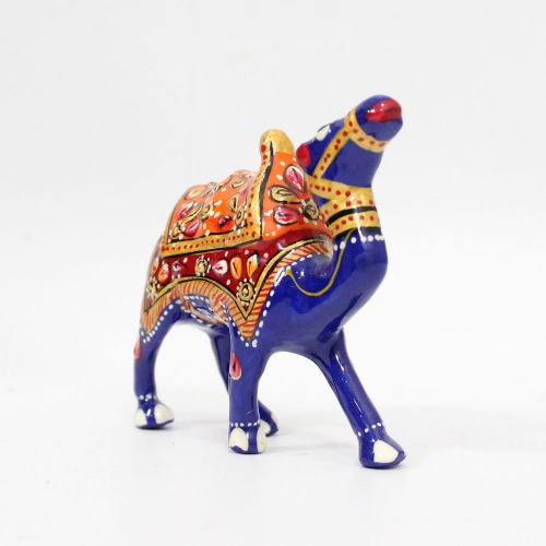 Attractive Aluminium Camle Meenakari Work Showpiece for Home Decoration and Gift Purpose