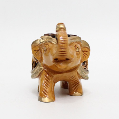 Handicraft Handmade Wooden Elephant Up Trunk showpiece for home and office decoration I elephant showpiece