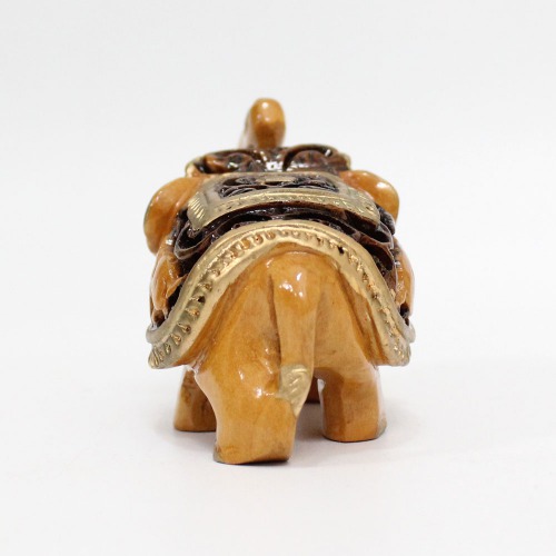 Handicraft Handmade Wooden Elephant Up Trunk showpiece for home and office decoration I elephant showpiece