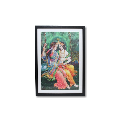 Radha Krishna Bhagwan Frame Kishan Kanhaiya For Home Office Decor Temple Mandir Decoration