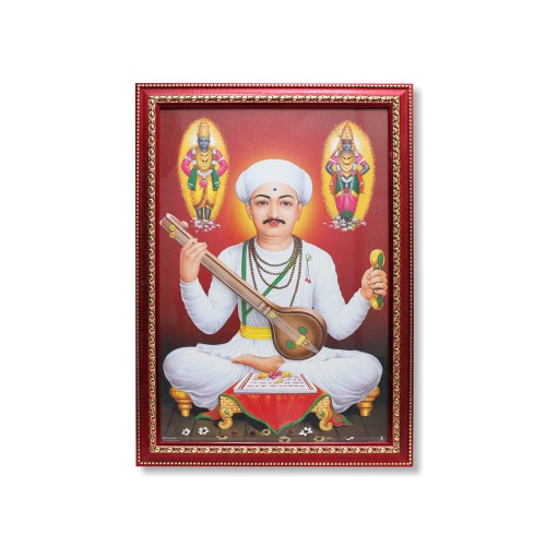 Shri Tukaram Maharaj Photo Frame ( 20.5 x 14.5 inches) | For Home Deocr| Positivity