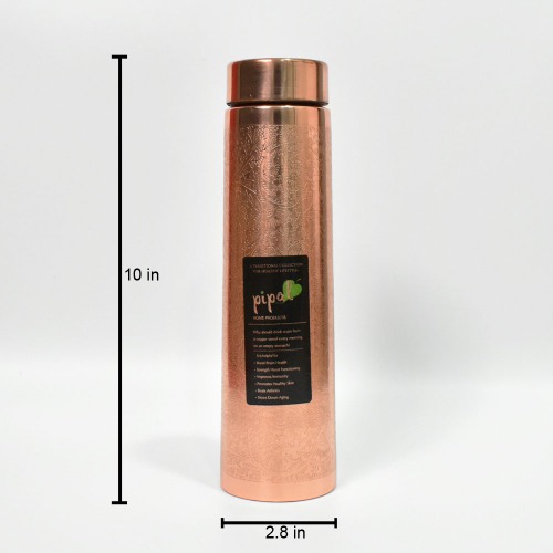 PIPAL Copper Bottle Valley Carving 950ml