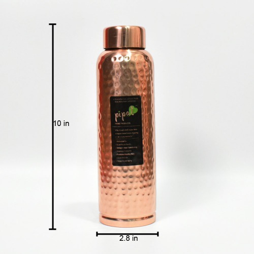 Pipal Caliber Hammer Copper Bottle 1000 ml