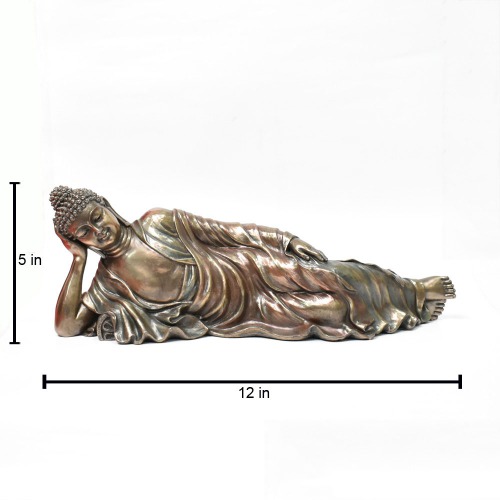 Relaxing Buddha Showpiece Statue | Buddha Statue for Table Decor, hand buddha figurine Decorative Showpiece Decorative Showpiece