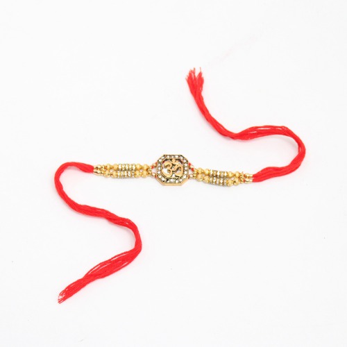 Elegant Golden Rakhi/Band for Beloved Brother | Rakhi For brother | Raksha Bandhan