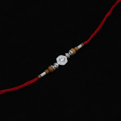 White Colour Elegant Rakhi | Band for Beloved Brother | Raksha Bandhan | Rakhi For brother