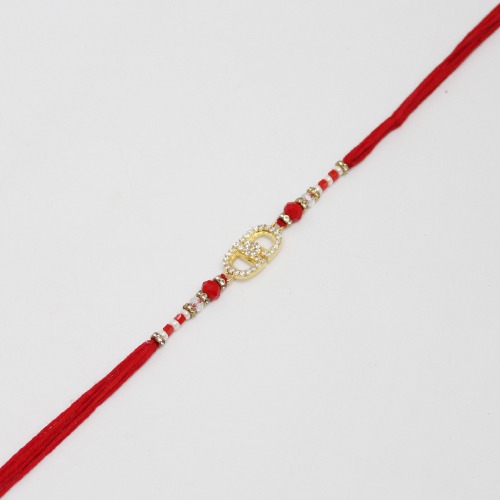 Premium Diamond Design Rakhi Elegant Beads | Best Rakhi for your brother Raksha Bandhan