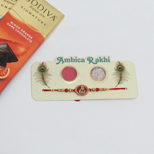 Multicolour Peapock Design Elegant Rakhi Set | Band for Beloved Brother | Raksha Bandhan | Rakhi For brother