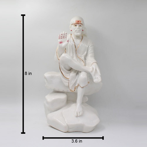 Fiber Sai Baba Murti Statue Sai Baba Statue For Pooja Room Home Temple