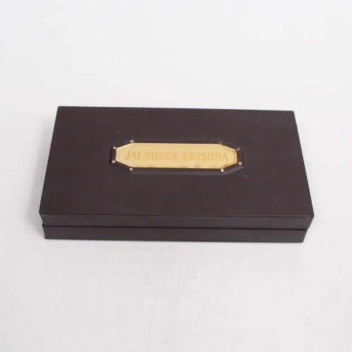 Gold Plated Shreenath ji Charn Paduka With Box