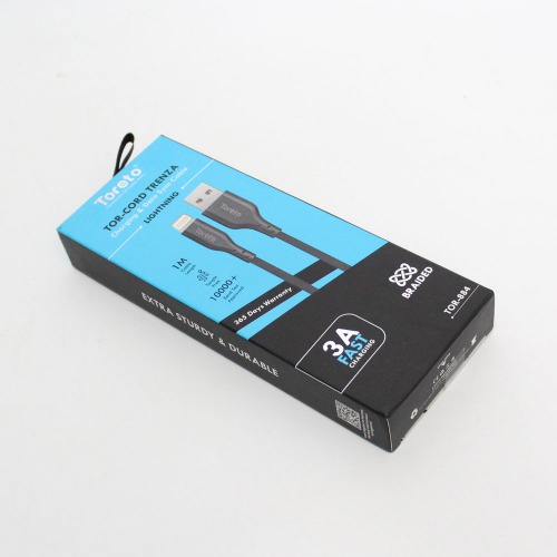 Toreto TOR-Cord Trenza 1 m Braided Lightning Cable