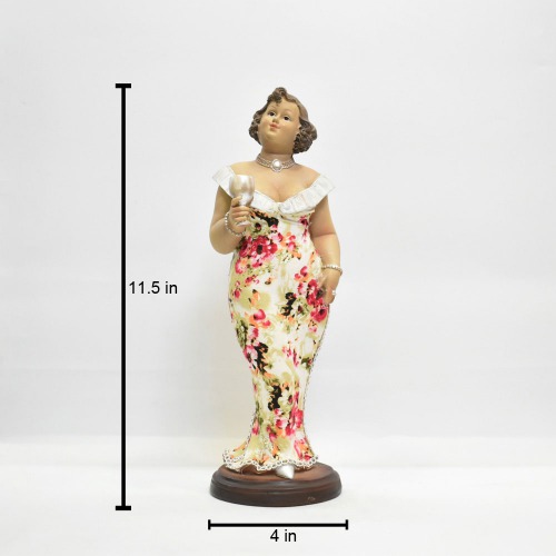 Fat Woman Figure Statue Lady Figurine Sculpture Resin Desktop Decor Stand | Sculpture Resin Desktop Decor