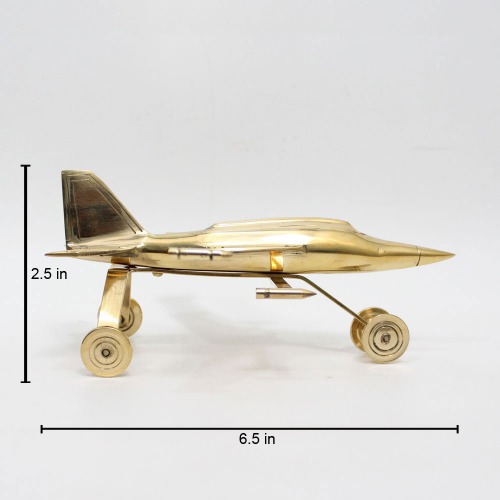 Antique Jet Plane On Stand, Table Top Decorative Showpiece, Glossy, and Shiny Finish