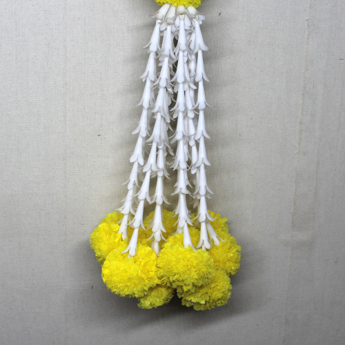 Clustered Yellow Marigold Flower Latkan | Wall Hanging Latkan | Door Latkan | Toran Latkan | For Diwali, Party, House Warming etc