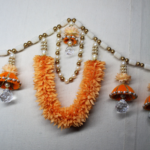 Gajra Toran with Diamond | Artificial Flower Toran Online | Door Hanging Toran Online | For Diwali entrance decoration, Party, House Warming etc