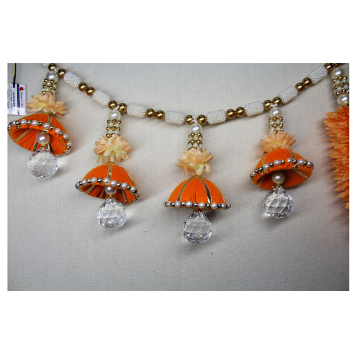 Gajra Toran with Diamond | Artificial Flower Toran Online | Door Hanging Toran Online | For Diwali entrance decoration, Party, House Warming etc