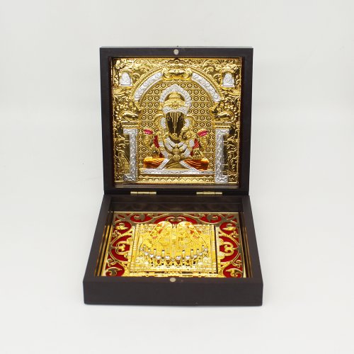 Gold Plated Dagdusheth Ganpati with Box